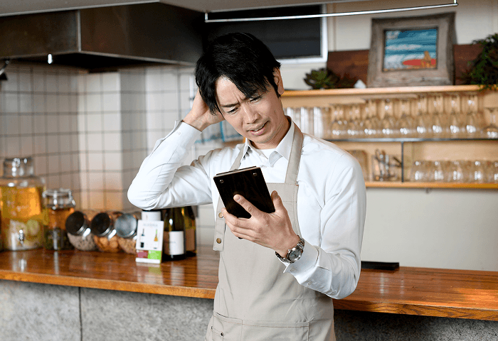水濡れによる端末故障のイメージ
